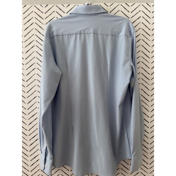 Mizzen + Main Leeward Collection Large Trim Fit Button Down Shirt Blue Check - Picture 3 of 8